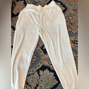 Aerie cream joggers